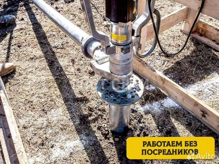 Монтаж винтовых свай. Без посредников
