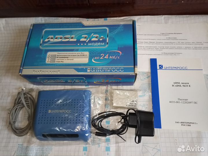Adsl-модем Интеркросс icxdsl 5633E