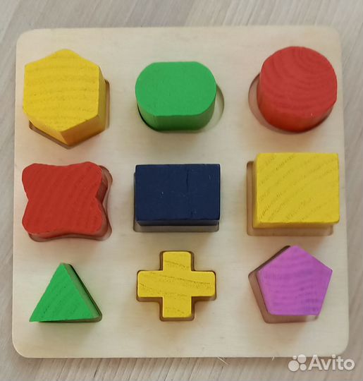 Деревянные игрушки развивашки и мягкие кубики