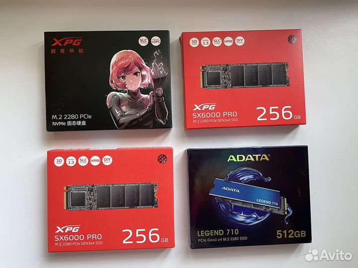 SSD Adata 256Gb/500Gb/1Tb / М.2 nvme 2280