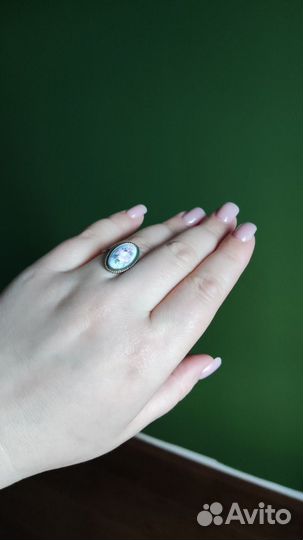 Серьги и кольцо финифть