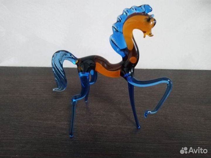 Статуэтка. Стекло. СССР. Лошадь