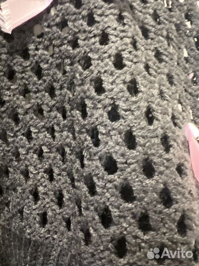 Кофта в сеточку с бантиками