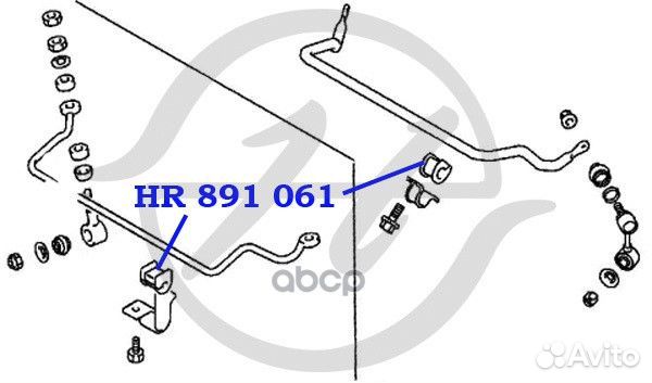 HR 891 061 - Hanse Втулка стабилизатора HR89106