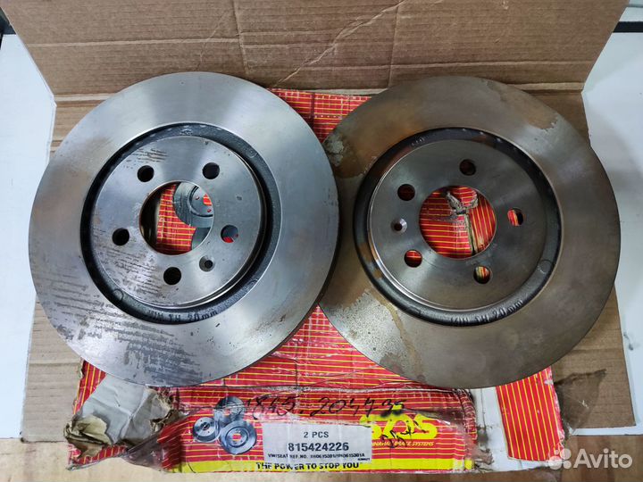 Диск тормозной передний VW Golf III/passat VR6 2E