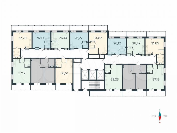 1-к. квартира, 37,1 м², 5/24 эт.