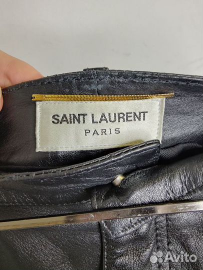 Кожаные шорты Saint Laurent размер - S