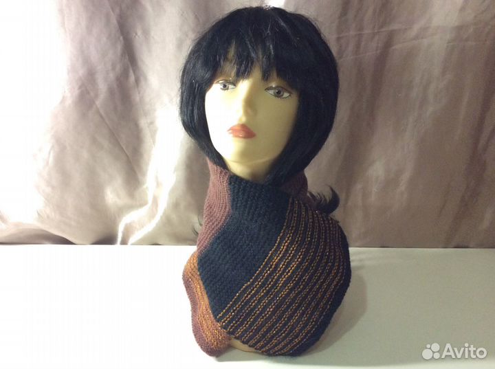 Шерстяной нежный шарфик ручной работы