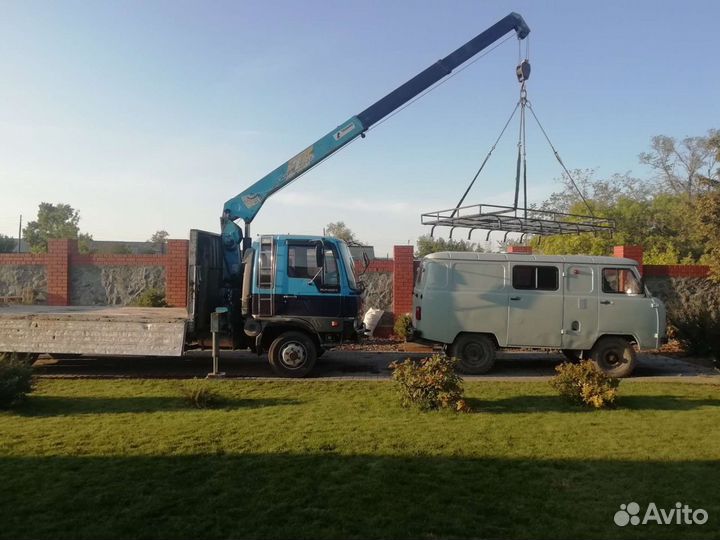 Аренда и услуги манипулятора, стрела 3 т, 7 м, борт 5 т, 5.3 м