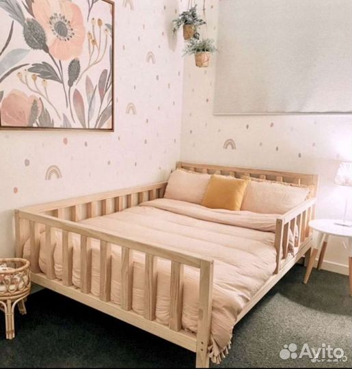 Детская кровать напольная Монтессори