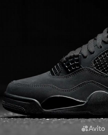 Кроссовки Nike Air Jordan 4 retro black cat luxxx