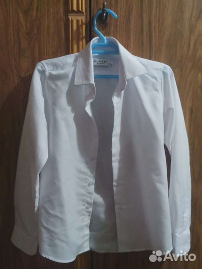 Рубашка школьная для мальчика 128