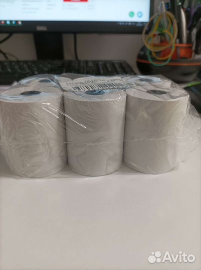 Чековая лента 57мм*30м диаметр 42-45мм, втулка12мм