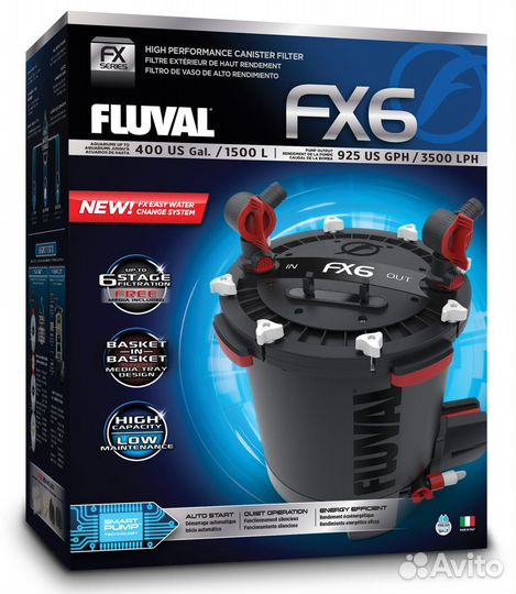 Внешний фильтр для аквариума Fluval FX6 Б/У