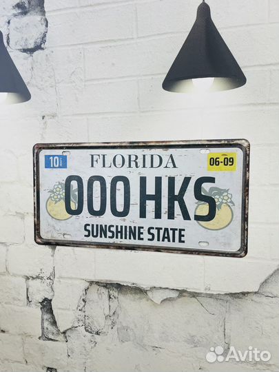 Сувенирный автономер 000 HKS Florida