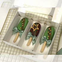 Чизкейк эскимо, пирожное на палочке на 23 февраля