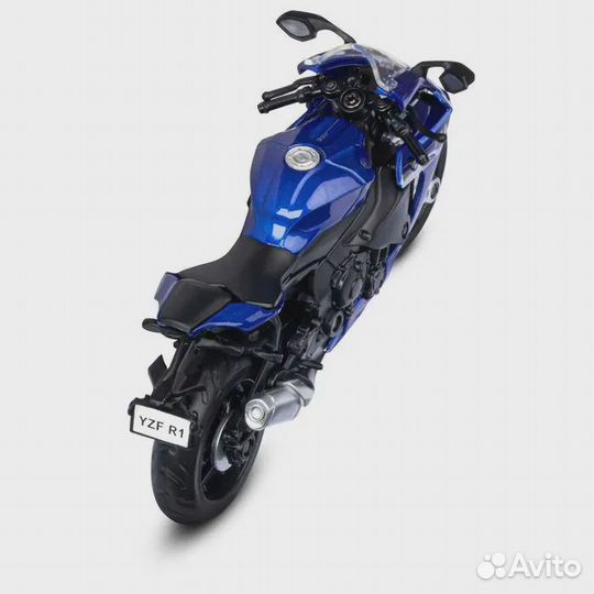 Игрушечный металлический мотоцикл Yamaha YZF-R1