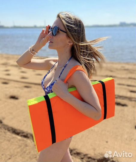 Пляжный коврик из прочного материала лаванда