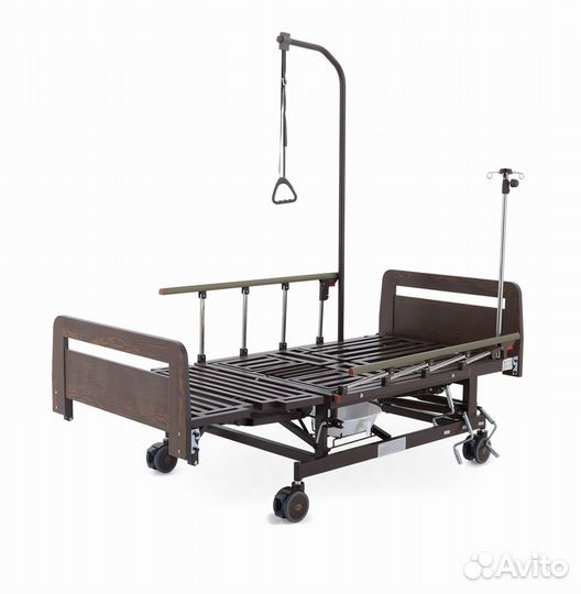 Медицинская кровать железная с механизмом