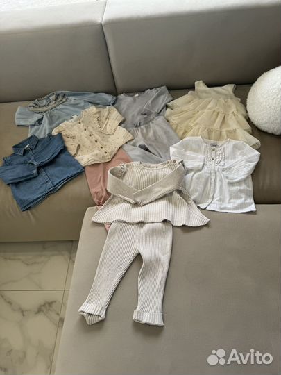 Вещи пакетом zara hm на девочку 86