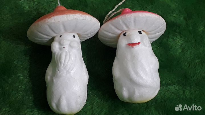 Набор елочных игрушек ссср/Грибочки