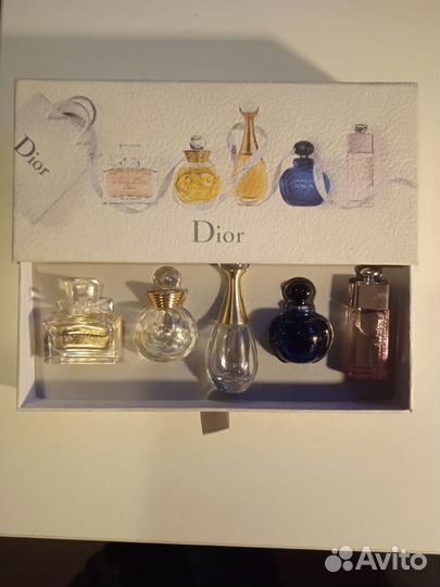 Dior набор миниатюр (EDT, EDP) 5шт по 5 мл