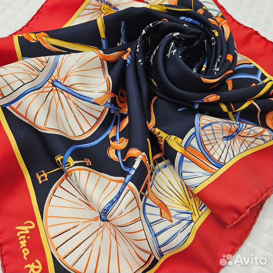 Nina Ricci шелковый платок Велосипед оригинал
