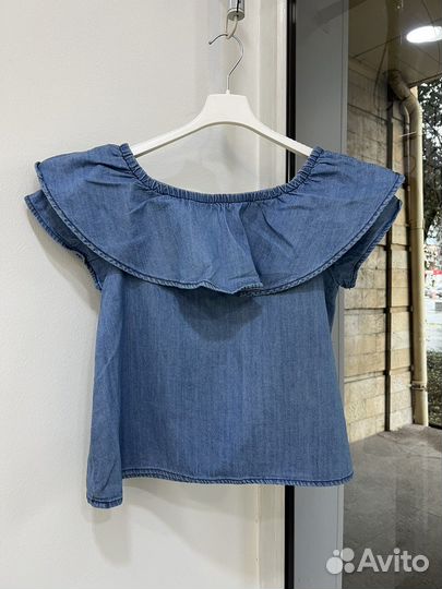 Топ Zara рост 140 джинсовый