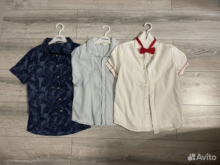Рубашка джинсы костюм H&M для мальчика