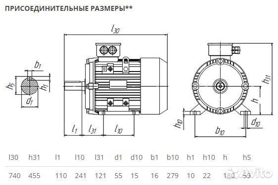 Электродвигатель аир 180М6 (18.5кВт-1000об) новый