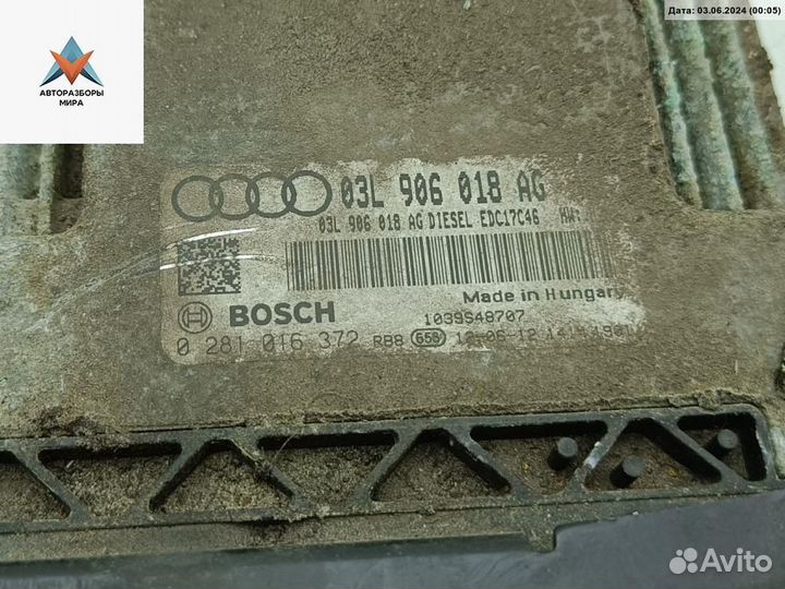 Блок управления двигателем Audi A3 03L906018AG