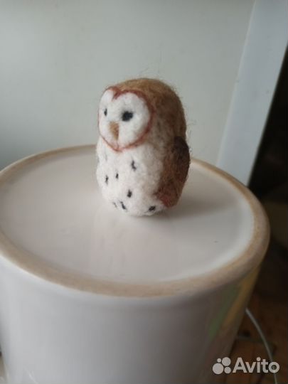 Совёнок фигурка шерсть