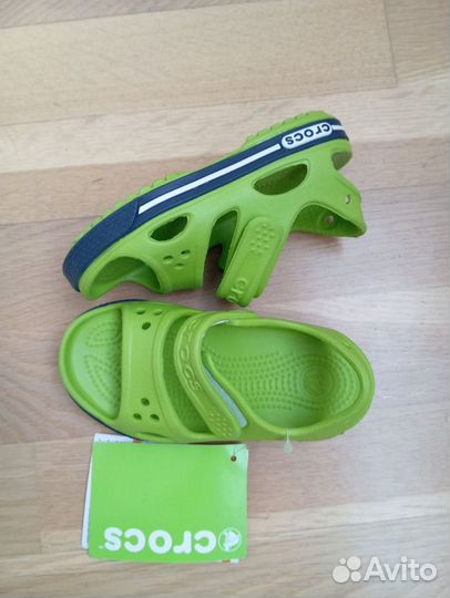 Crocs сандалии новые 25р, С8