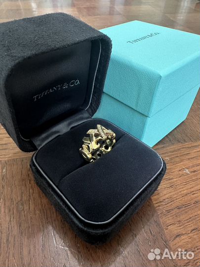 Tiffany & Co. золотое кольцо 750пр. Оригинал