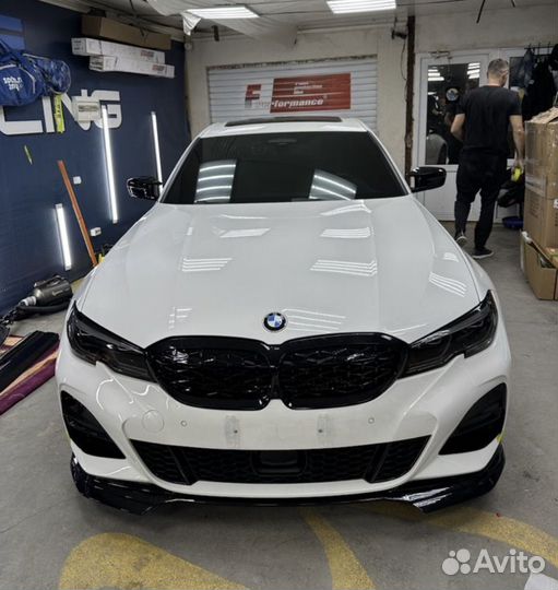 Комплект ноздри спойлер зекрала bmw 3 g20 черные