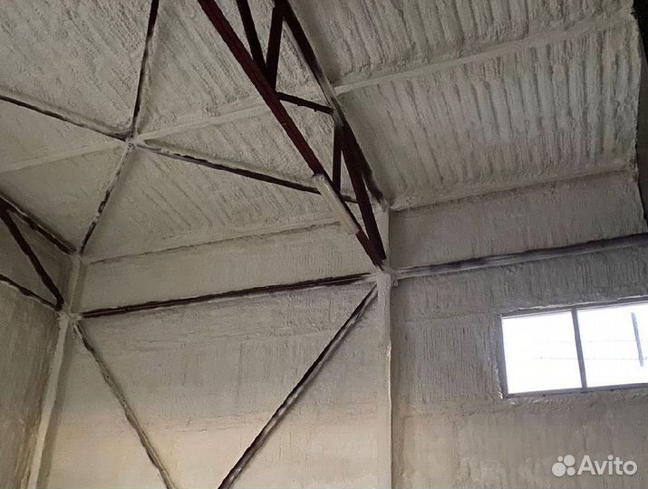 Утепление дома напылением ппу от 100 м.кв