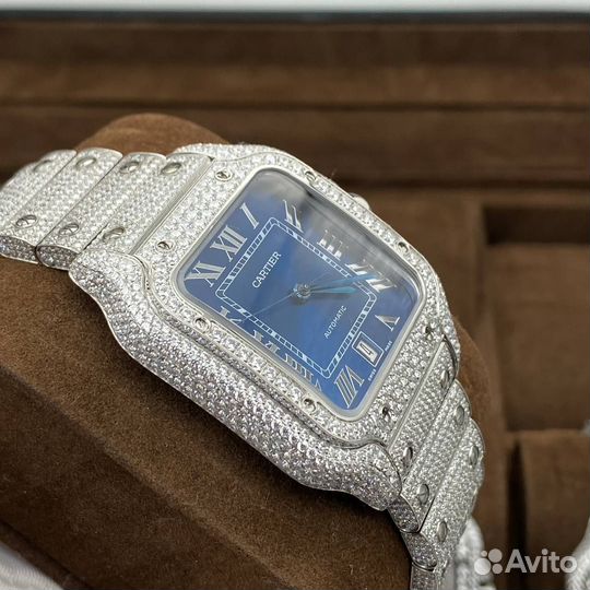 Часы Cartier Santos blue