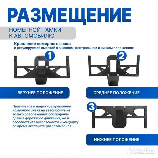 Крепление номеров Tesla 3 без отверстий EZPlate