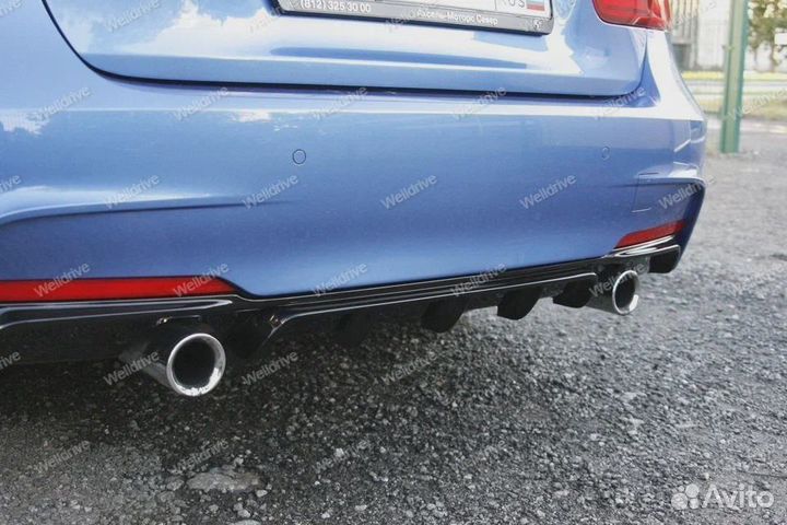 Губа задняя BMW 3 F30 M-Performance M-Tech глянец