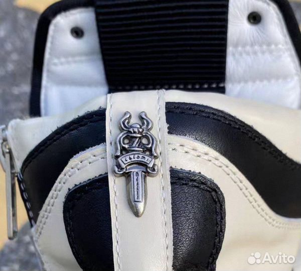 Rick Owens Chrome Hearts Geobasket sneakers