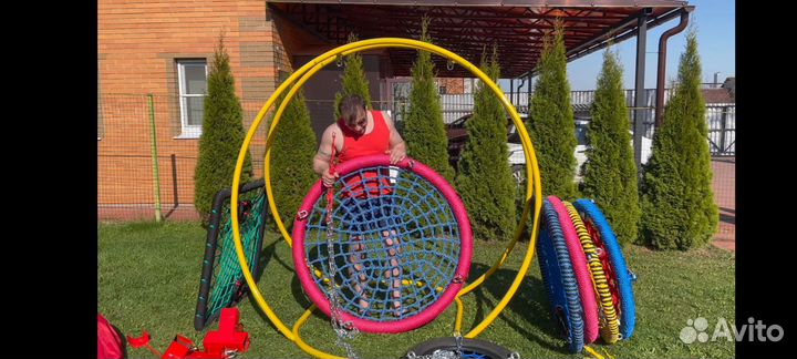 Подвесные качели гнездо