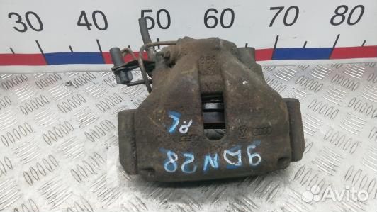 Суппорт тормозной передний левый audi A6 C6 (9DN28