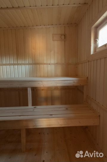 Перевозная баня из бруса 2.3 x 4 метра