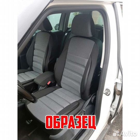 Авточехлы Honda CR-V 2006-2012г жаккард черно-сер