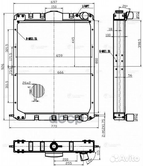Радиатор охл. LRc 1237 luzar