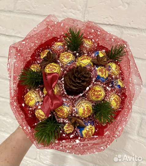Новогодний сладкий букет