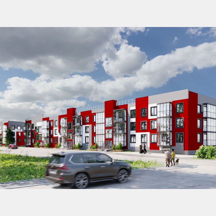 1-к. квартира, 41,3 м², 2/3 эт.