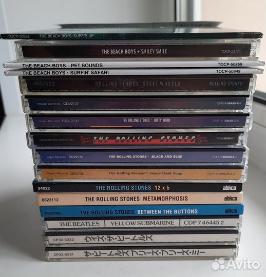 Beatles, Rolling Stones, Beach Boys - фирменные CD