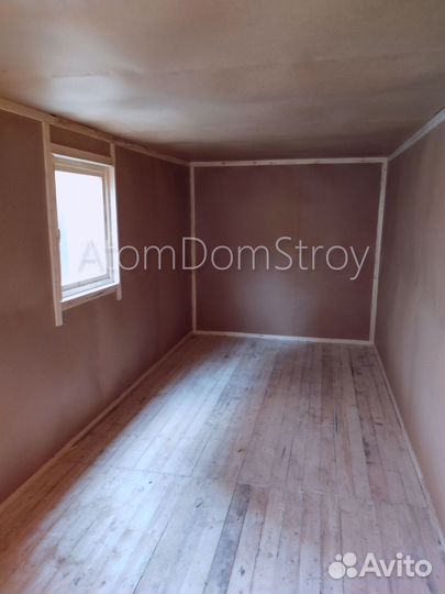 Вагончик бытовка строительная с установкой