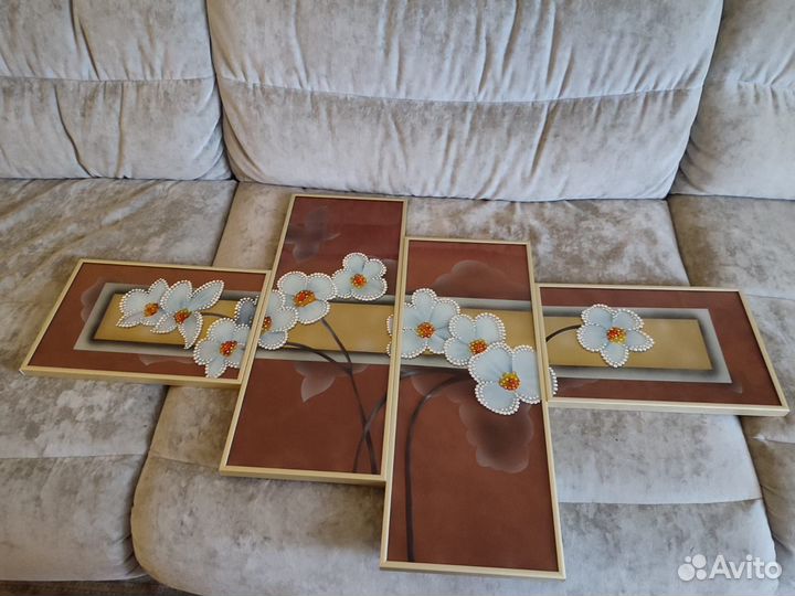Картина сткамнями сваровского 